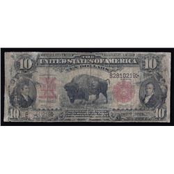 1901 $10 Bison Legal Tender U.S. Currency Note