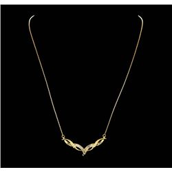 10KT and 14KT Yellow Gold 0.50ctw Diamond Necklace