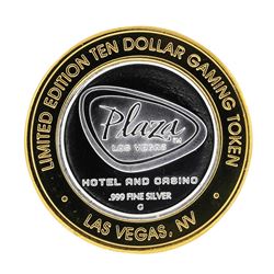 .999 Silver Plaza Las Vegas, NV $10 Casino Limited Edition Gaming Token