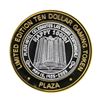Image 2 : .999 Silver Plaza Las Vegas, NV $10 Casino Limited Edition Gaming Token
