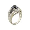 Image 3 : 14KT White Gold 4.05ctw Fancy Black Diamond Ring