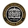 Image 2 : .999 Silver Golden Nugget Las Vegas $10 Casino Gaming Token Limited Edition