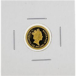 1989 $15 1/10 oz Australian Nugget Gold Coin