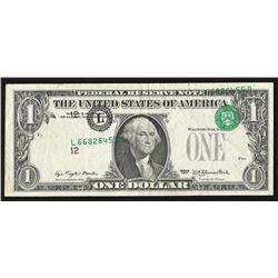 1977 $1 Federal Reserve Note ERROR Shift