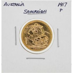 1917 Australia Sovereign Gold Coin