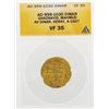 Image 1 : AD 999-1030 Dinar Ghaznavid Mahmud AV Dinar Herat A1607 Gold Coin ANACS VF35