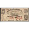 Image 1 : 1863 Twenty-Five Cents The State of Alabama Obsolete Note