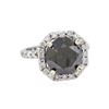 Image 1 : 14KT White Gold 1.01ctw Black Diamond Ring