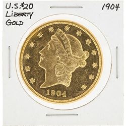 1904 $20 Liberty Head Double Eagle Gold Coin