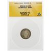 Image 1 : 1901-S Barber Dime Coin Damaged Bent ANACS Good 4 Details