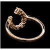 Image 3 : 14KT Rose Gold 0.74ctw Diamond Ring