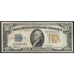 1934A $10 North Africa Silver Certificate