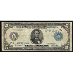 1914 $5 Large Size Federal Reserve Note