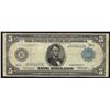 Image 1 : 1914 $5 Large Size Federal Reserve Note