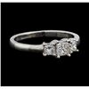 Image 1 : 14KT White Gold 0.50ctw Diamond Ring