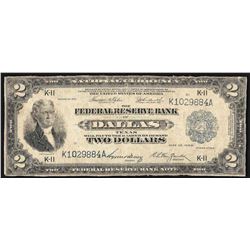 1918 $2 Battleship Federal Reserve Bank Note