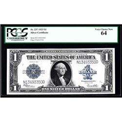1923 $1 Silver Certificate Note PCGS Very Choice New 64
