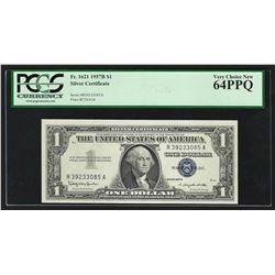 1957B $1 Silver Certificate Note PCGS Very Choice New 64PPQ