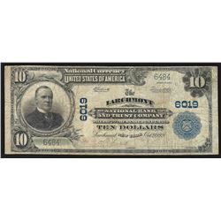 1902 $10 Larchmont National Bank and Trust Company Bank Note