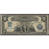 Image 1 : 1899 $2 Mini Porthole Silver Certificate Note