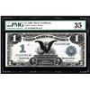 Image 1 : 1899 $1 Black Eagle Silver Certificate Note PMG Choice Very Fine 35