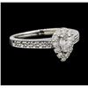 Image 1 : 14KT White Gold 0.50ctw Diamond Ring
