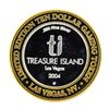 Image 1 : .999 Silver Treasure Island $10 Casino Limited Edition Gaming Token