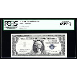 1957B $1 Silver Certificate STAR Note PCGS Gem New 65PPQ