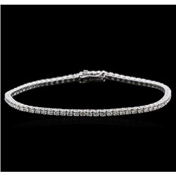 18KT White Gold 2.34 ctw Diamond Tennis Bracelet