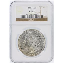 1886 NGC MS63 Morgan Silver Dollar