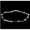 Image 1 : 1.00 ctw Diamond Bracelet - 14KT White Gold