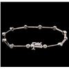 Image 2 : 1.00 ctw Diamond Bracelet - 14KT White Gold