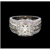 Image 2 : 2.98 ctw Diamond Ring - 14KT White Gold