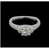 Image 2 : 1.20 ctw Diamond Ring - 18KT White Gold