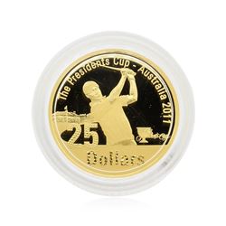 2011 Australia $25 Presidents Cup Gold Coin