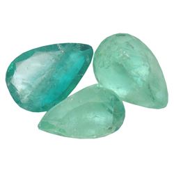 4.87 ctw Pear Mixed Emerald Parcel