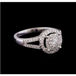 0.57 ctw Diamond Ring - 14KT White Gold