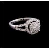Image 1 : 0.57 ctw Diamond Ring - 14KT White Gold