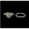 Image 2 : 1.68 ctw Diamond Wedding Ring Set - 14KT White Gold