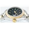 Image 7 : Rolex Two-Tone Black Index Yellow Gold Fluted Oyster Band DateJust Ladies Watch