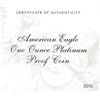 Image 4 : 2015 United States Mint American Eagle One Ounce Platinum Proof Coin