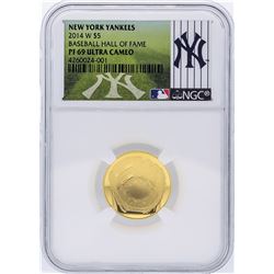 New York Yankees 2014-W NGC PF69 U.C. Commemorative Gold Coin