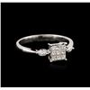 Image 2 : 18KT White Gold 0.39 ctw Diamond Ring