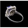 Image 3 : 14KT White Gold 1.88 ctw Tanzanite and Diamond Ring