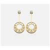 Image 1 : Diamond Earrings - 14KT Yellow Gold