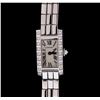 Image 1 : Cartier 18KT White Gold Diamond Lanieres Ladies Watch