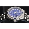 Image 3 : Rolex Stainless Steel Blue Roman Diamond and Sapphire DateJust Ladies Watch