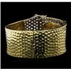 Image 2 : 5.57 ctw Diamond Bangle Bracelet - 18KT Yellow Gold