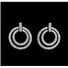 2.00 ctw Diamond Earrings - 14KT White Gold