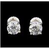 Image 1 : 1.45 ctw Diamond Stud Earrings - 14KT White Gold